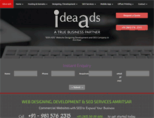 Tablet Screenshot of idea-ads.com